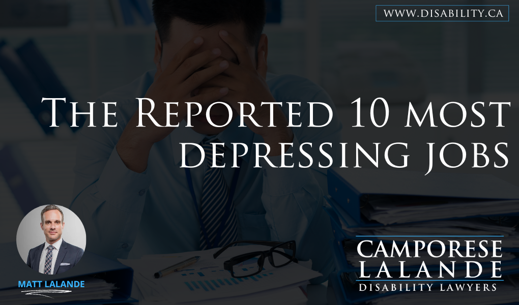 The 10 Most Depression Prone Careers LongTerm Disability Lawyers